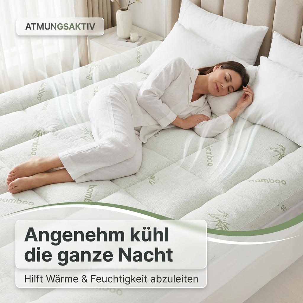Premium Bambus-Matratzentopper