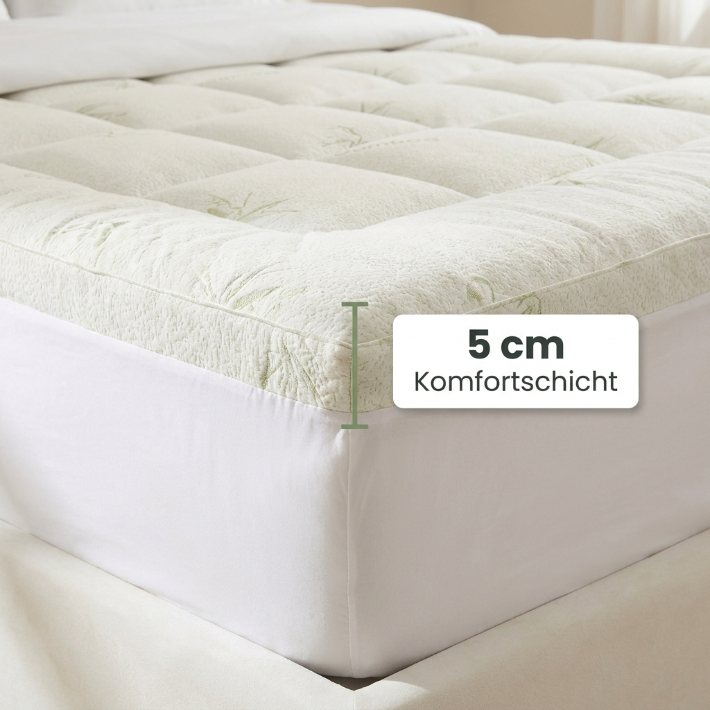 Premium Bambus-Matratzentopper